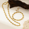 Wholesale Titanium Steel 18K Gold Plated Pig Nose Clavicle Necklace For Girls And Unisex