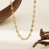 Wholesale Titanium Steel 18K Gold Plated Pig Nose Clavicle Necklace For Girls And Unisex