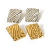 Wholesale Titanium Steel 18K Gold Plated Wave Earrings For Women Natural Style