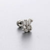 Wholesale Titanium Steel Lady's Ear Nail With Zircon Bow And Heart Shape