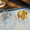 Wholesale Titanium Steel Leaf Ring Fashion Retro Design Jewelry For Women
