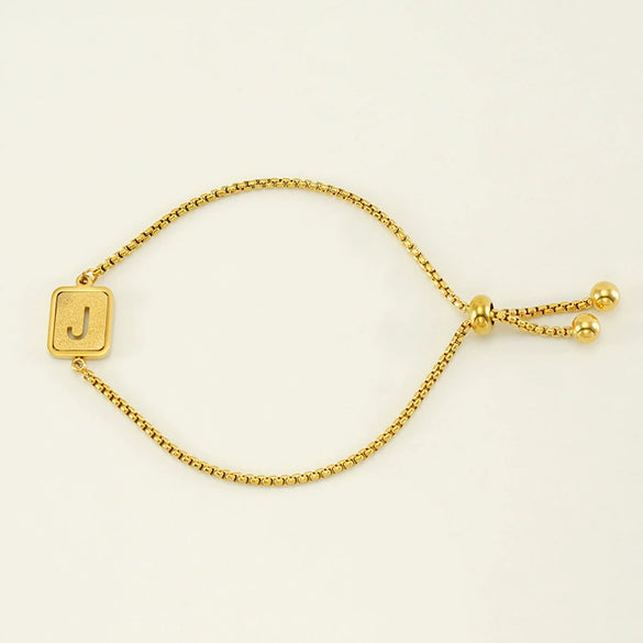 Wholesale 316L Stainless Steel Letter Bracelet For Women With Polishing Treatment