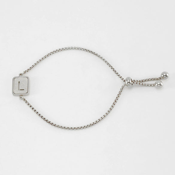 Wholesale 316L Stainless Steel Letter Bracelet For Women With Polishing Treatment