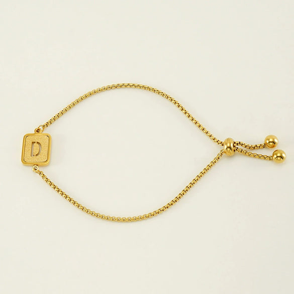 Wholesale 316L Stainless Steel Letter Bracelet For Women With Polishing Treatment