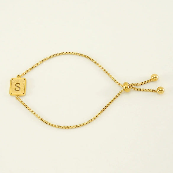 Wholesale 316L Stainless Steel Letter Bracelet For Women With Polishing Treatment
