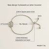 Wholesale 316L Stainless Steel Letter Bracelet For Women With Polishing Treatment