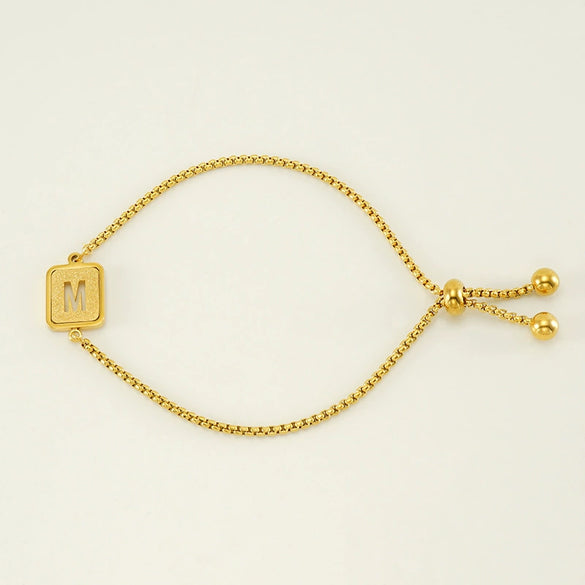 Wholesale 316L Stainless Steel Letter Bracelet For Women With Polishing Treatment