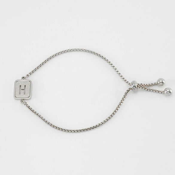 Wholesale 316L Stainless Steel Letter Bracelet For Women With Polishing Treatment
