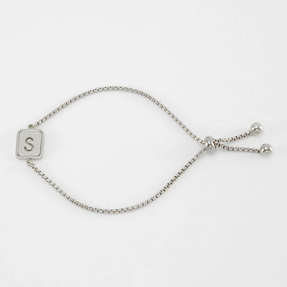 Wholesale 316L Stainless Steel Letter Bracelet For Women With Polishing Treatment