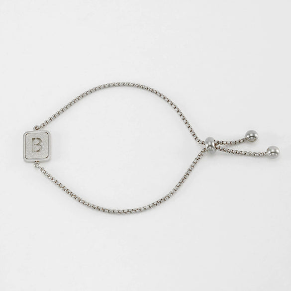 Wholesale 316L Stainless Steel Letter Bracelet For Women With Polishing Treatment