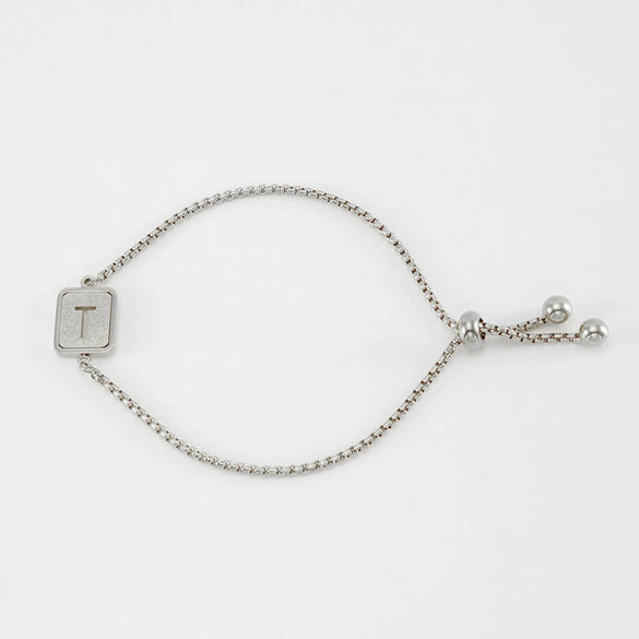 Wholesale 316L Stainless Steel Letter Bracelet For Women With Polishing Treatment