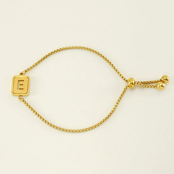 Wholesale 316L Stainless Steel Letter Bracelet For Women With Polishing Treatment