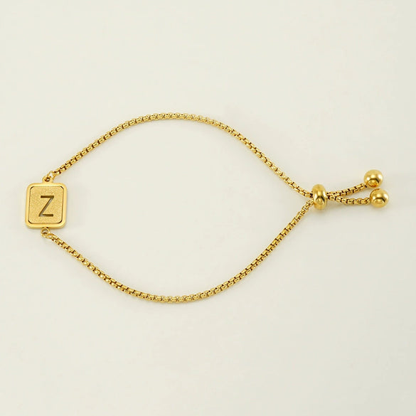 Wholesale 316L Stainless Steel Letter Bracelet For Women With Polishing Treatment