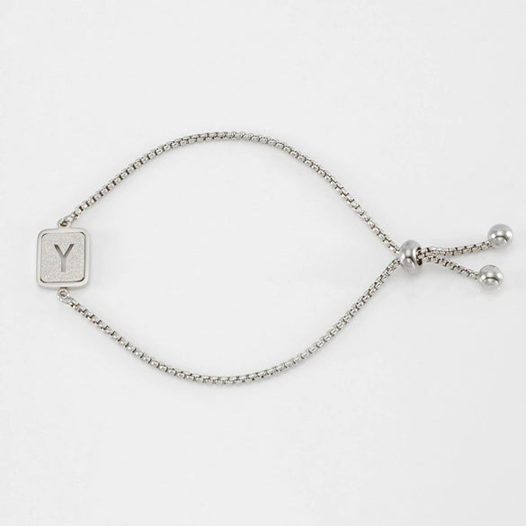 Wholesale 316L Stainless Steel Letter Bracelet For Women With Polishing Treatment