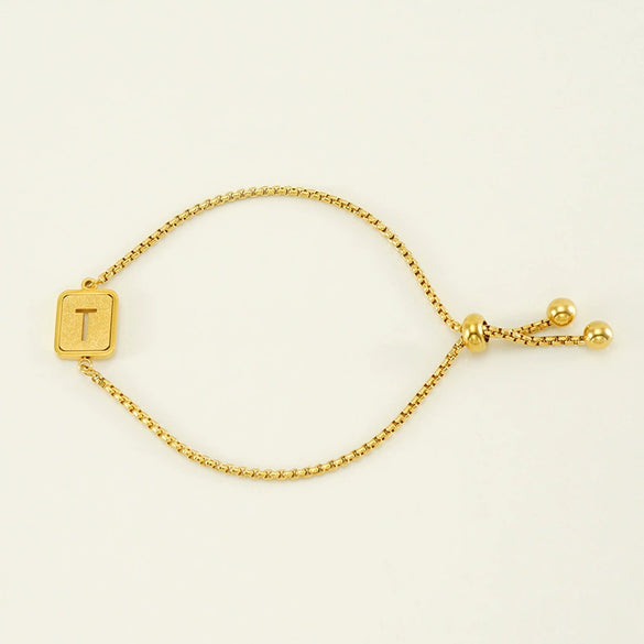 Wholesale 316L Stainless Steel Letter Bracelet For Women With Polishing Treatment