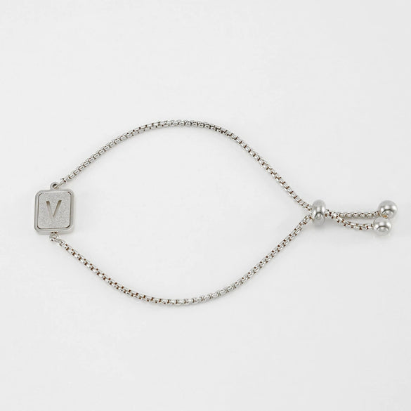 Wholesale 316L Stainless Steel Letter Bracelet For Women With Polishing Treatment