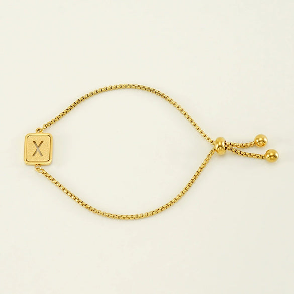 Wholesale 316L Stainless Steel Letter Bracelet For Women With Polishing Treatment