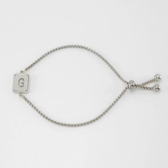 Wholesale 316L Stainless Steel Letter Bracelet For Women With Polishing Treatment