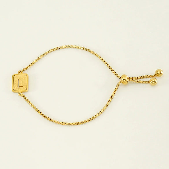 Wholesale 316L Stainless Steel Letter Bracelet For Women With Polishing Treatment
