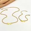 Wholesale Titanium Steel Letter Necklace For Women Goldplated Light Luxury Fashion