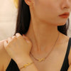 Wholesale Titanium Steel Letter Necklace For Women Goldplated Light Luxury Fashion
