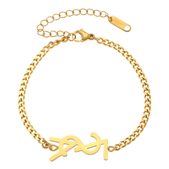 Wholesale Titanium Steel Letter Necklace For Women Goldplated Light Luxury Fashion