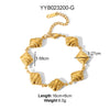 Wholesale Titanium Steel Love Drop Shaped Light Luxury Bracelet With Electroplating