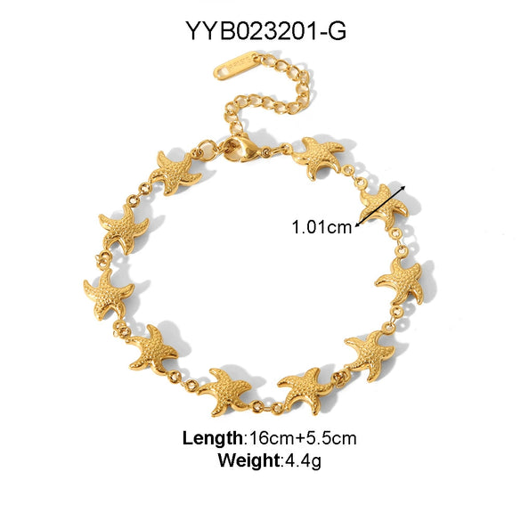 Wholesale Titanium Steel Love Drop Shaped Light Luxury Bracelet With Electroplating