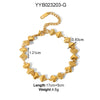 Wholesale Titanium Steel Love Drop Shaped Light Luxury Bracelet With Electroplating