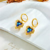 Wholesale Titanium Steel Love Wings Heart Shape Diamond Earrings And Pendant Accessories For Women