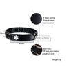 Wholesale Titanium Steel Men's Bracelet With Brushed Surface Geometric Pattern And Engraved Electroplating Treatment