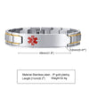 Wholesale Titanium Steel Men's Bracelet With Brushed Surface Geometric Pattern And Engraved Electroplating Treatment