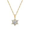Wholesale Titanium Steel Micro Inlay Geometric Snowflake Cartoon Necklace For Women