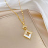 Wholesale Titanium Steel Microinlaid Jewelry Set With Geometric Pattern For Women Electroplated Design