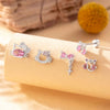 Wholesale Titanium Steel Microinlaid Zircon Animal Cat Head Ear Nail For Women