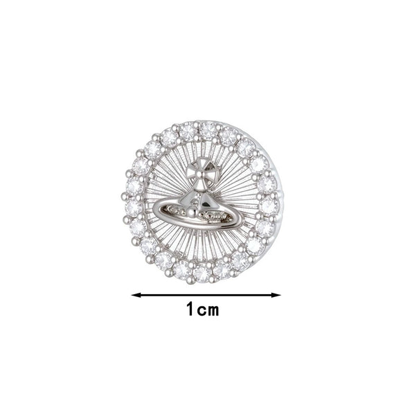 Wholesale Titanium Steel Micropaved Zircon Saturn Cartilage Piercing For Couple