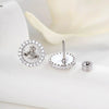 Wholesale Titanium Steel Micropaved Zircon Saturn Cartilage Piercing For Couple
