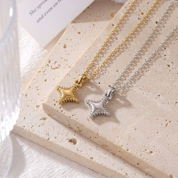 Wholesale Titanium Steel Mini Star Geometric Minimalist Pendant Jewelry Accessories For Women Electroplated O Chain Handmade Diy Materials