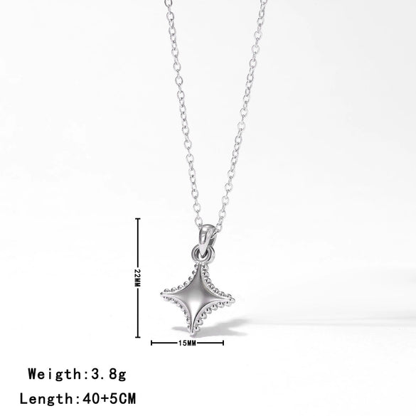 Wholesale Titanium Steel Mini Star Geometric Minimalist Pendant Jewelry Accessories For Women Electroplated O Chain Handmade Diy Materials