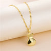 Wholesale Titanium Steel Money Bag Pattern Short Necklace For Women With Diamond Design