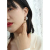 Wholesale 316L Stainless Steel Moon Pattern Exaggerated Croissant Earrings For Women