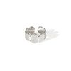 Wholesale Titanium Steel Multi Layer Ring Geometric Lines Disc Design With Letters Numbers Text Electroplated