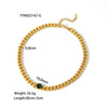 Wholesale Titanium Steel Necklace And Bracelet For Women 18K Goldplated Inlaid With White Stone Heart Drop Shape And Geometric Pattern Snake Bone Chain Inlaid Zircon Treatment