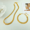 Wholesale 316L Stainless Steel Necklace Bracelet Suit With Stars Sun And Moon Clouds Universe Pattern Simple Style Electroplating