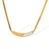 Wholesale 316L Stainless Steel Necklace Electroplated Scalloped Shell Design Fashion Item For Women