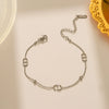 Wholesale Titanium Steel Necklace For Women With Letter Brick Bead Chain And Diamond Treatment Simple Clavicle Chain In Chanel Style