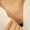 Wholesale 316L Stainless Steel Necklace Love Shell Pendant Women's Electroplated