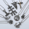 Wholesale Titanium Steel Necklace Men's Hip Hop Retro Geometric Pendant Polished