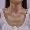 Wholesale 316L Stainless Steel Necklace With Geometric Dolphin Splicing Bead Pendant Electroplating Treatment Ochain Style For Women