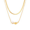 Wholesale 316L Stainless Steel Necklace With Geometric Dolphin Splicing Bead Pendant Electroplating Treatment Ochain Style For Women